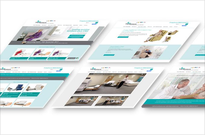 Isometric website screens