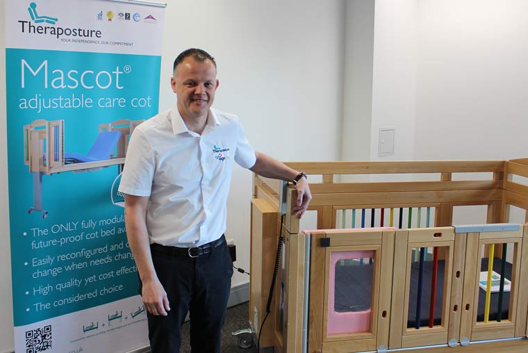 Shaun Masters with Mascot Cot