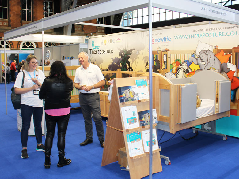 Visiting the Theraposture exhibition stand