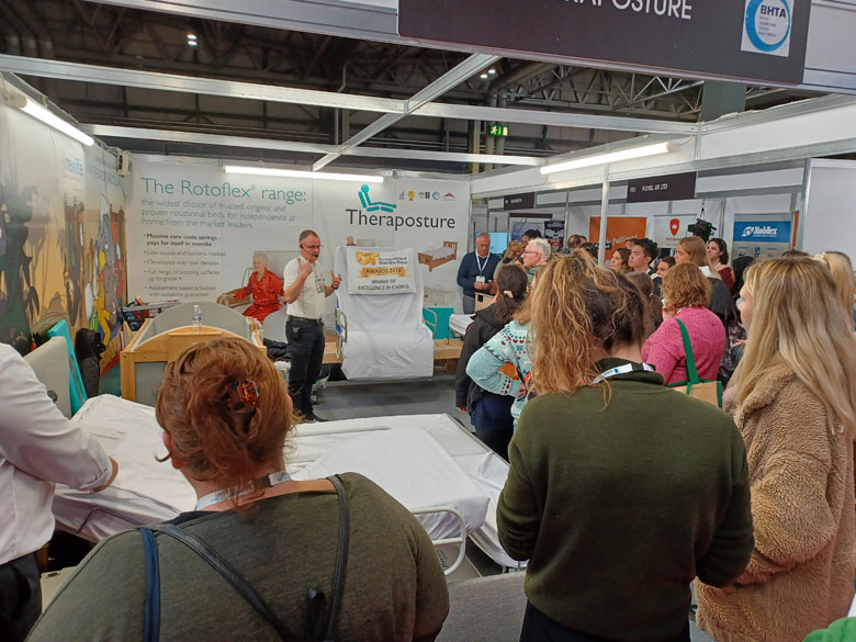 Theraposture beds demonstration at OT Show