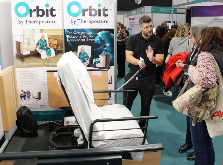 Theraposture stand at OTAC exhibition
